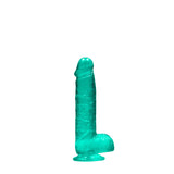 REALROCK 6'' Realistic Dildo With Balls - Turquoise