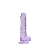 REALROCK 7'' Realistic Dildo With Balls - Purple