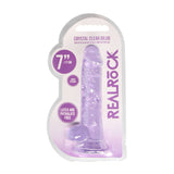 REALROCK 7'' Realistic Dildo With Balls - Purple