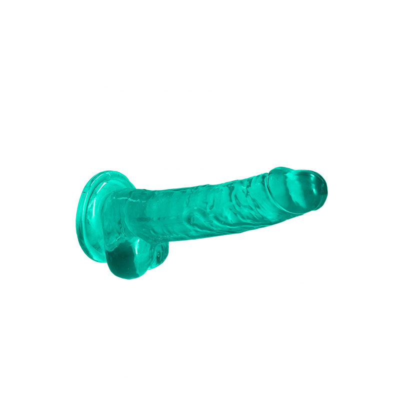 REALROCK 7'' Realistic Dildo With Balls - Turquoise