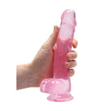 REALROCK 8'' Realistic Dildo With Balls - Pink 20.3 cm Dong