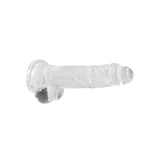 REALROCK 8'' Realistic Dildo With Balls - Clear 20.3 cm Dong