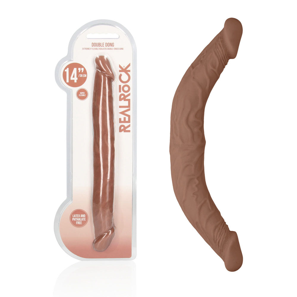 REALROCK 14'' Double Dildo - Tan 36 cm Double Dong