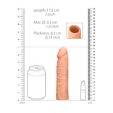 REALROCK 7'' Penis Extender - Flesh 17.8 cm Penis Extension Sleeve