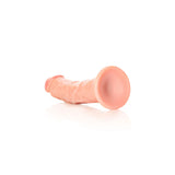 REALROCK Realistic Regular Curved Dildo with Suction Cup - 20 cm - Flesh 20 cm (8'') Dong