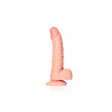 REALROCK Realistic Regular Curved Dong with Balls - 15.5 cm - Flesh 15.5 cm (6'') Dong