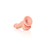 REALROCK Realistic Regular Curved Dong with Balls - 15.5 cm - Flesh 15.5 cm (6'') Dong