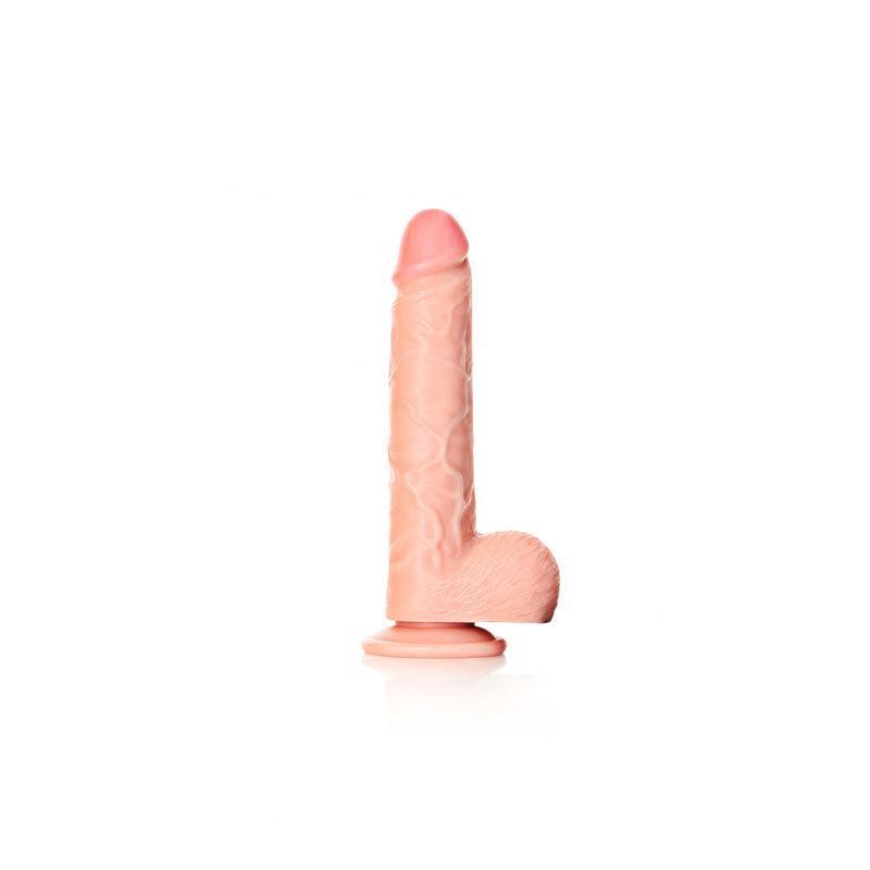 REALROCK Straight Realistic Dildo with Balls - 18 cm - Flesh 18 cm (7'') Dong