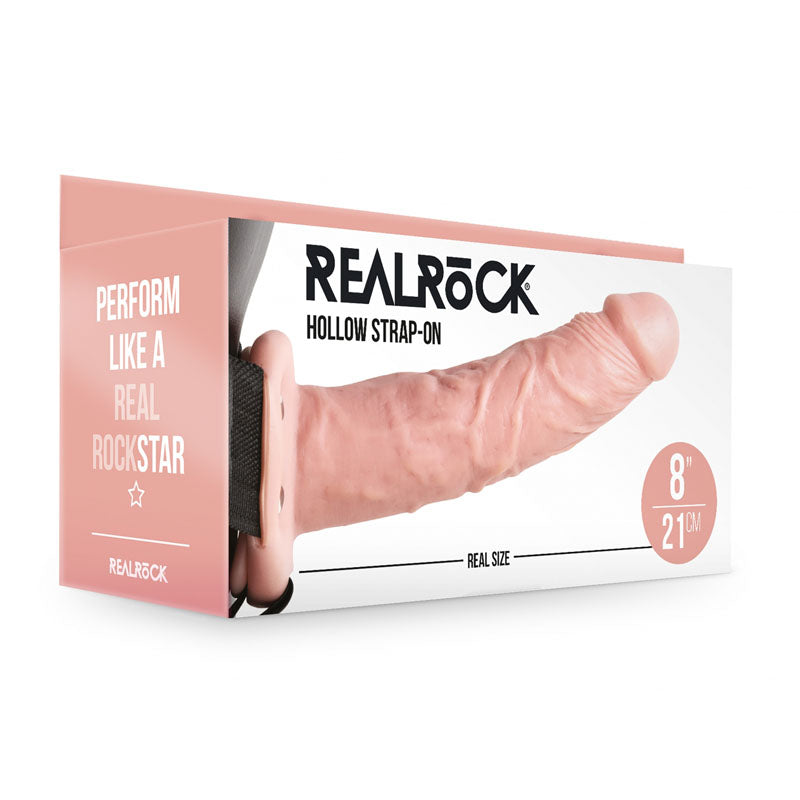 REALROCK Hollow Strap-on - 20.5 cm Flesh - Flesh 20.5 cm Hollow Strap-On