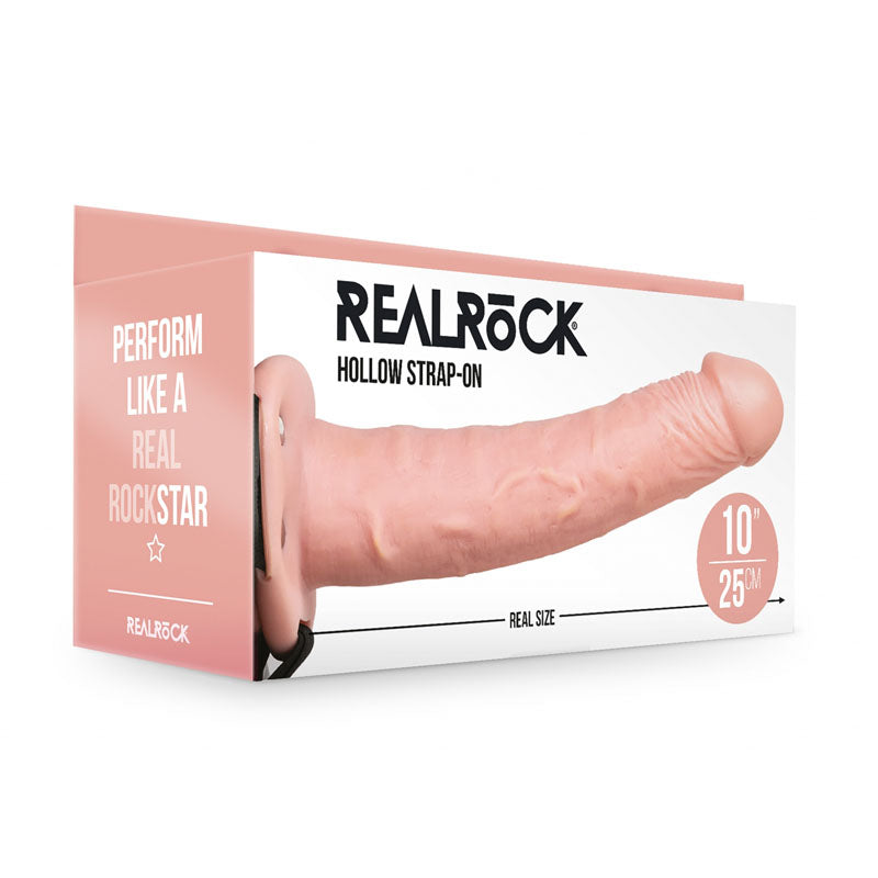 REALROCK Hollow Strap-on - 24.5 cm Flesh - Flesh 24.5 cm Hollow Strap-On