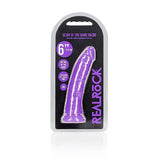 REALROCK 15.5 cm Slim Glow in the Dark Neon - Purple