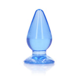 REALROCK 9 cm Anal Plug - Blue - Blue 9 cm (3.5'') Butt Plug