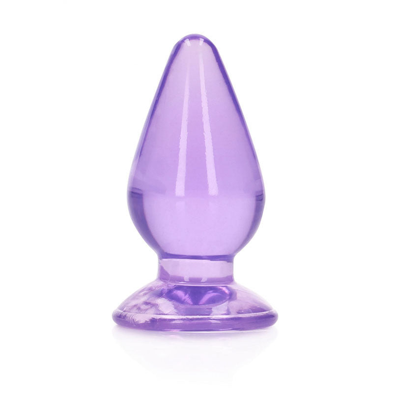 REALROCK 11.5 cm Anal Plug - Purple - Purple 11.5 cm (4.5'') Butt Plug