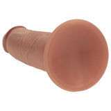 Realrock Dual Density Sliding Skin Silicone Dildo 8 Inch Tan