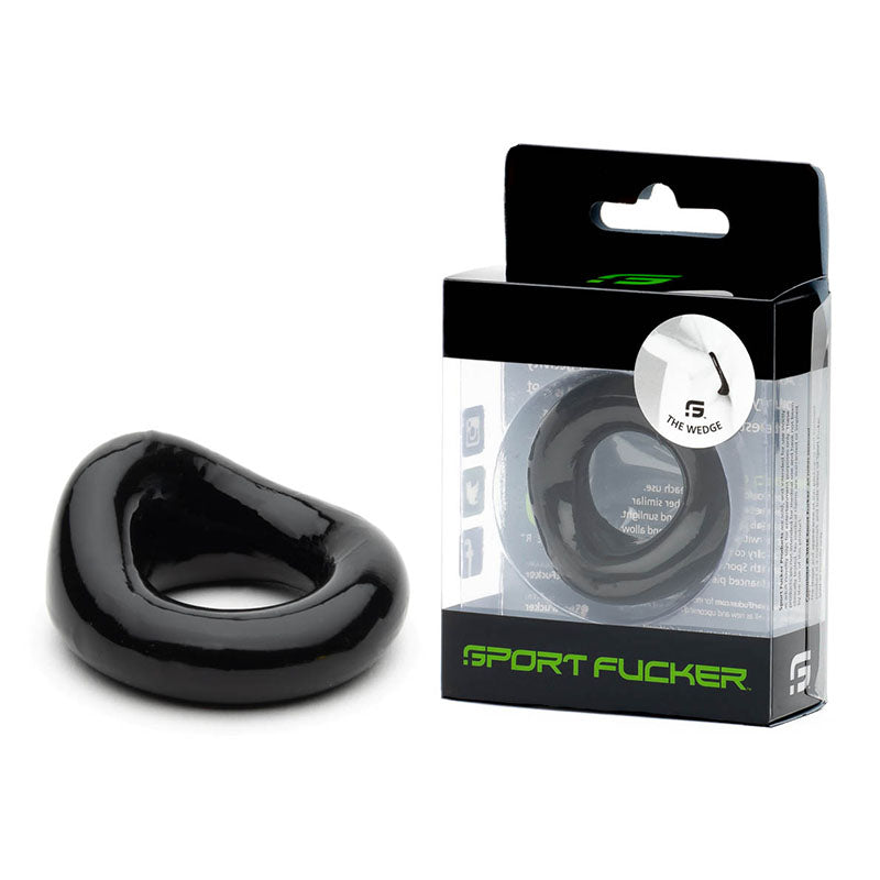 Sport Fucker Wedge - Black Cock Ring