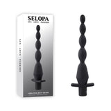 Selopa VIBRATING BUTT BEADS - Black 22 cm USB Rechargeable Vibrating Anal Beads