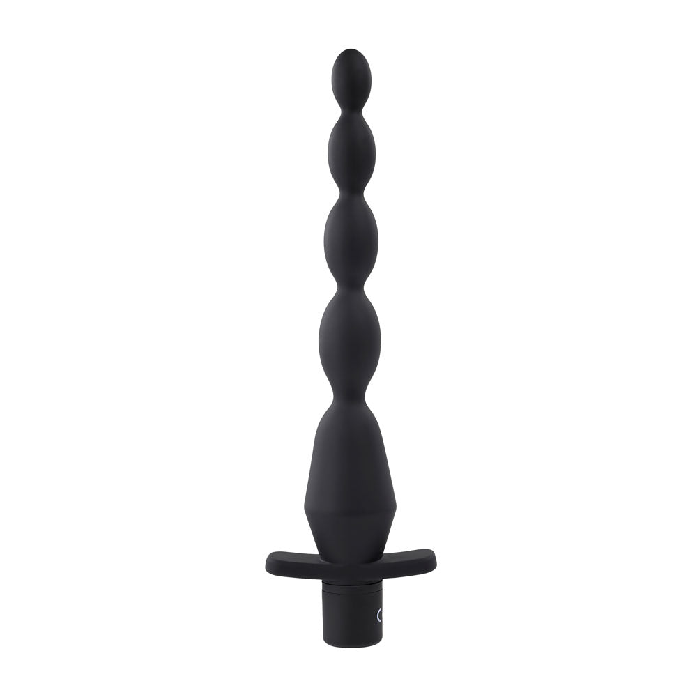 Selopa VIBRATING BUTT BEADS - Black 22 cm USB Rechargeable Vibrating Anal Beads