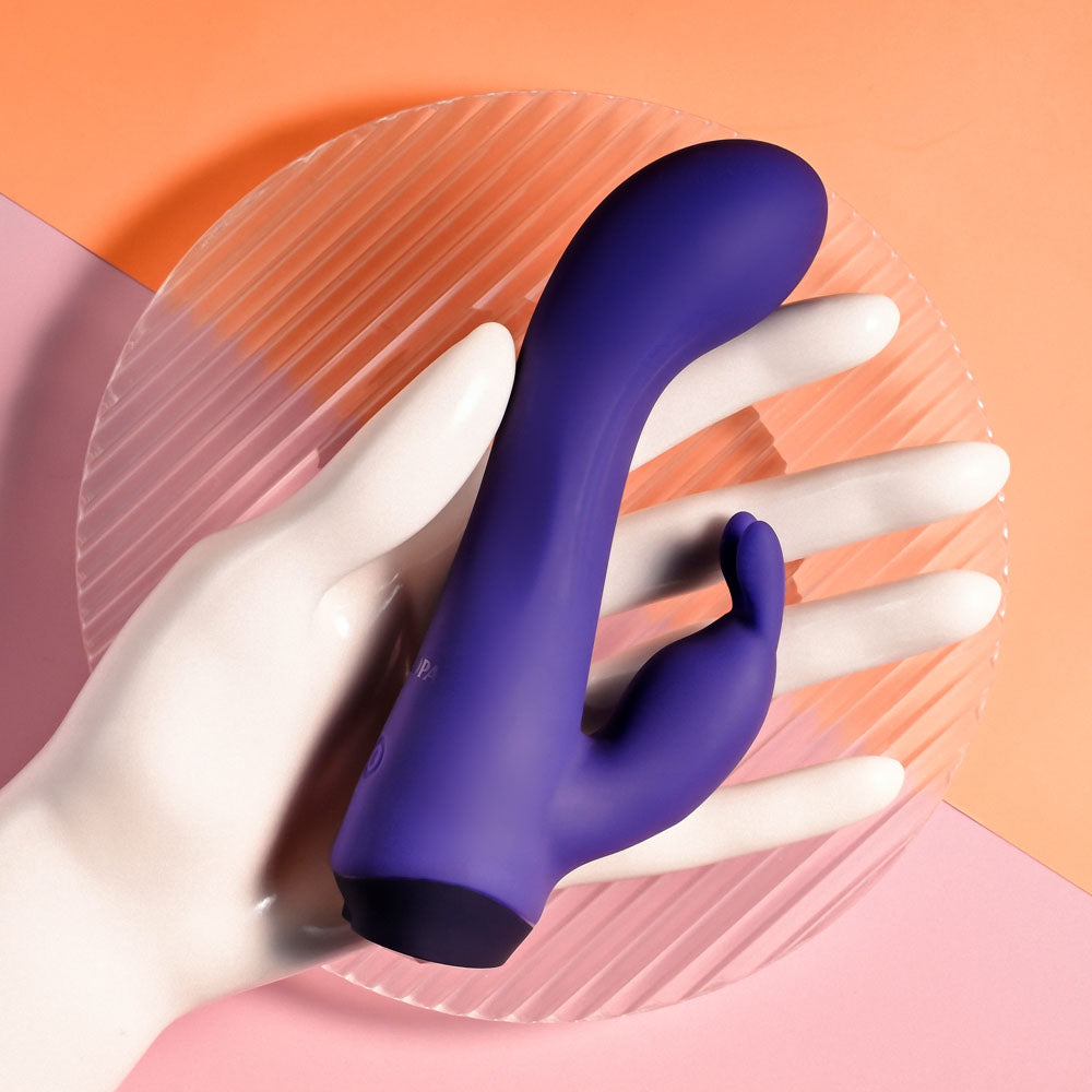 Selopa PLUM JOB - Purple 13.5 cm USB Rechargeable Rabbit Vibrator