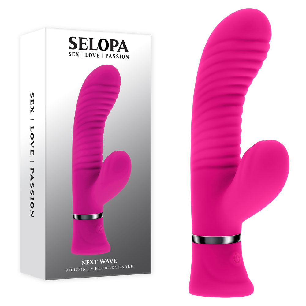 Selopa NEXT WAVE - Pink 16.4 cm USB Rechargeable Dual Vibrator