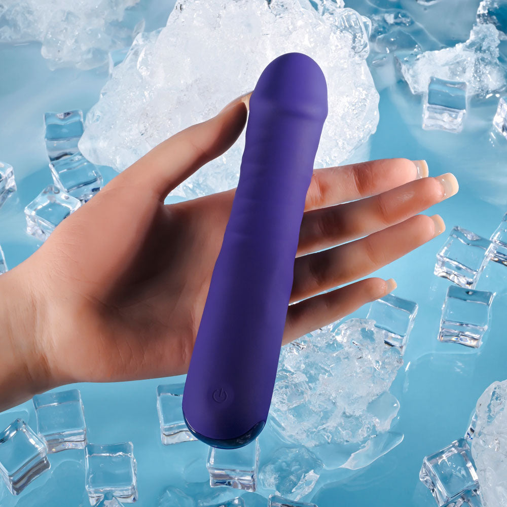 Selopa AMBITION - Purple 17 cm USB Rechargeable Thrusting Vibrator