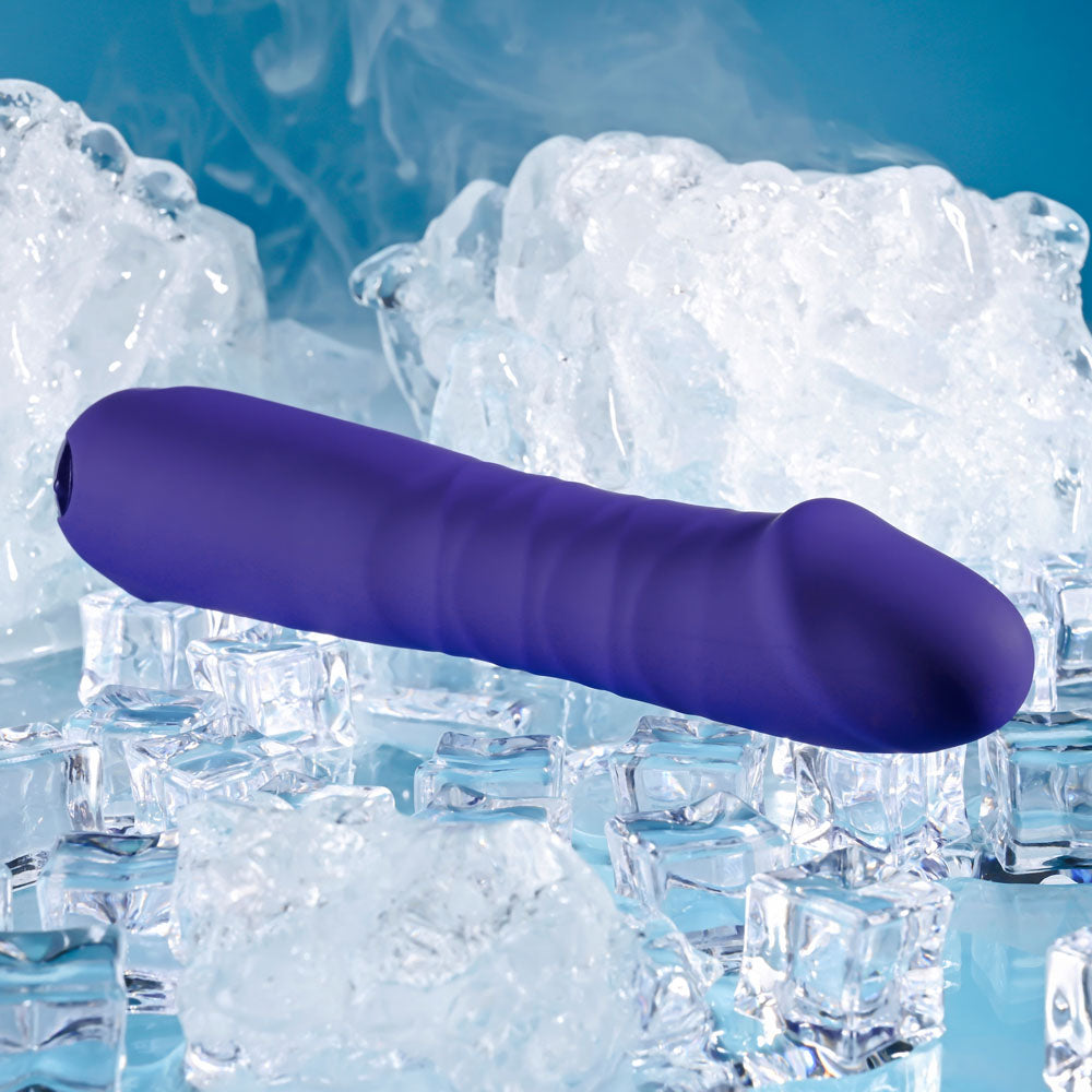 Selopa AMBITION - Purple 17 cm USB Rechargeable Thrusting Vibrator