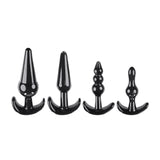 Selopa INTRO TO PLUGS - Black Butt Plugs - Set of 4