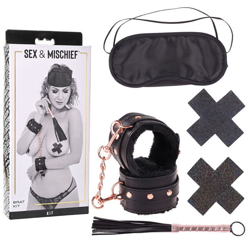 Sex & Mischief Brat Kit - 5 Piece Beginner Bondage Kit