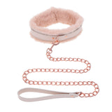 Sex & Mischief Peaches n CreaMe Fur Collar & Leash - Peach