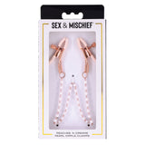 Sex & Mischief Peaches n CreaMe Pearl Nipple Clamps