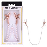 Sex & Mischief Peaches n CreaMe Pearl Nipple Clamps