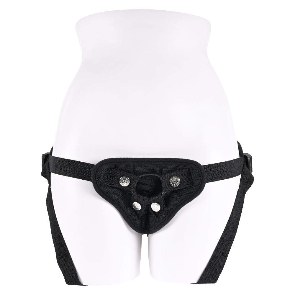 SPORTSHEETS Breathable Strap On - Black Adjustable Strap-On Harness (No Probe Included)