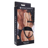 SPORTSHEETS Breathable Strap On - Black Adjustable Strap-On Harness (No Probe Included)