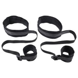 Sex & Mischief Thigh & Wrist Cuffs - Black Restraints