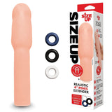 Size Up Realistic 4 Inch Penis Extender - Flesh 10.1 cm (4'') Penis Extension Sleeve