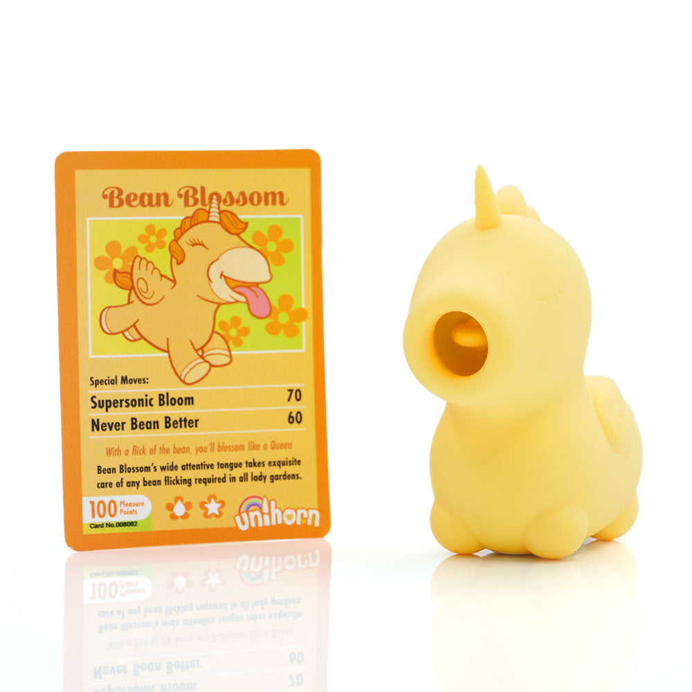 Unihorn - Bean Blossom - Yellow USB Rechargeable Flicking Stimulator