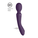 Vive Enora - Purple 22 cm USB Rechargeable Dual Ended Massager Wand