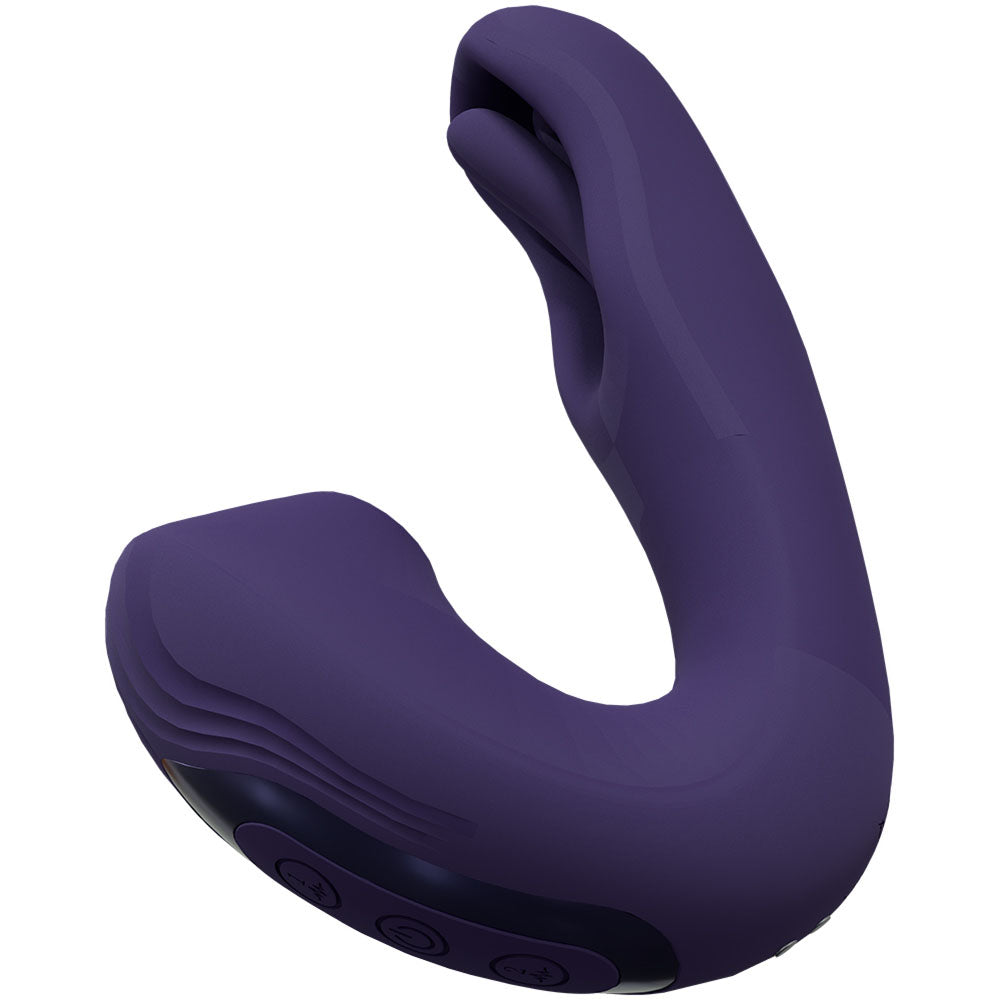 VIVE Yuna - Purple - Purple USB Rechargeable Flapping Vibrator with Air Pulsation