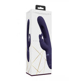 VIVE Mika - Purple - Purple 23.2 cm USB Rechargeable Rabbit Vibrator with Flapping Shaft