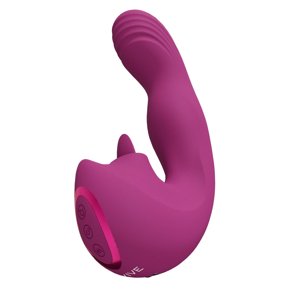 VIVE Yumi - Pink - Pink USB Rechargeable Triple Motor Vibrator