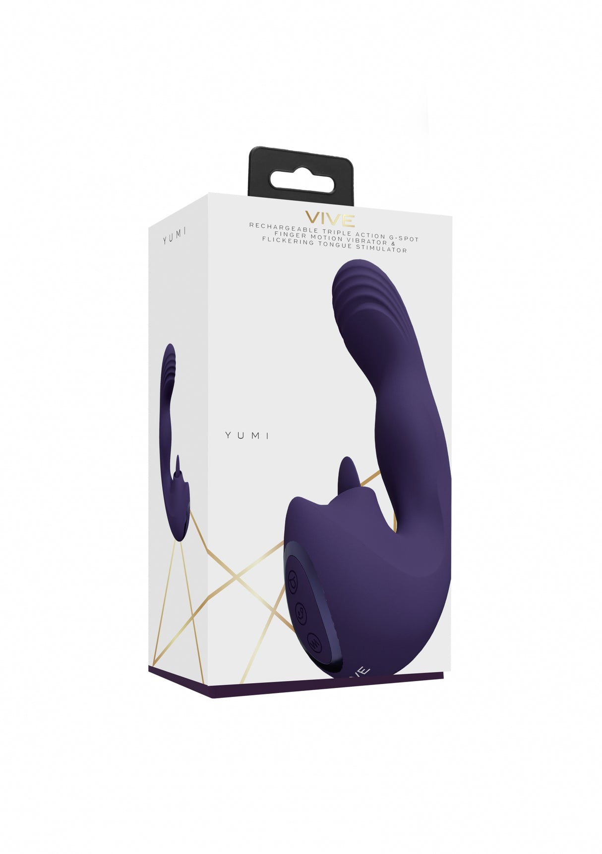 VIVE Yumi - Purple - Purple USB Rechargeable Triple Motor Vibrator