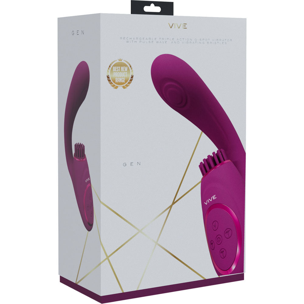 VIVE Gen - Pink - Pink USB Rechargeable Triple Motor Vibrator