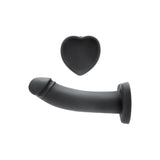 WhipSmart Heartbreaker 7'' Heart Base Dildo - Black 17.8 cm Dong with Heart Shaped Base