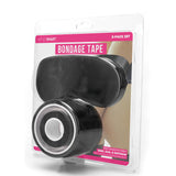 WhipSmart Bondage Tape - Black 30 Metre - With Bonus Eye Mask