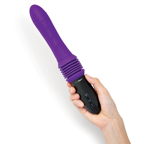 WhipSmart Thrusting Sex Machine - Purple 23 cm USB Rechargeable Thrusting Vibrator with Suction Mount