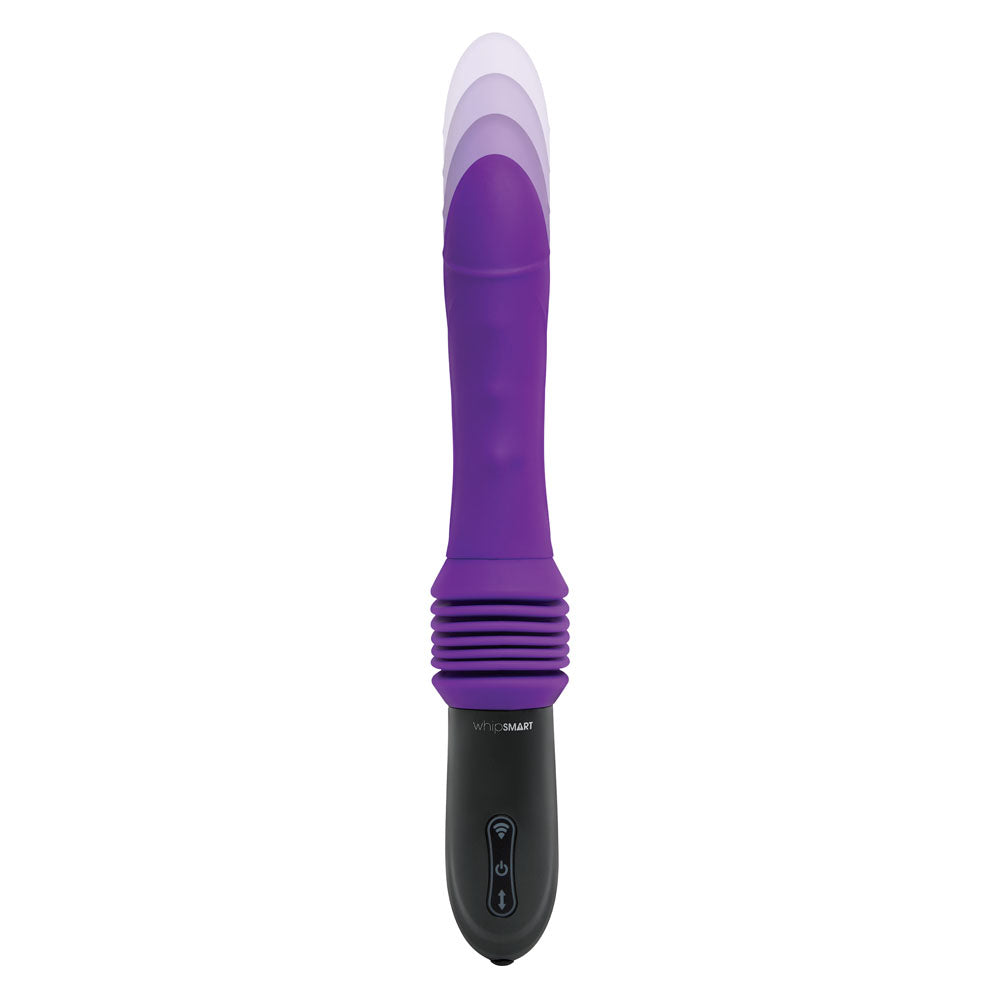 WhipSmart Thrusting Sex Machine - Purple 23 cm USB Rechargeable Thrusting Vibrator with Suction Mount