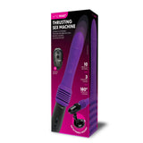 WhipSmart Thrusting Sex Machine - Purple 23 cm USB Rechargeable Thrusting Vibrator with Suction Mount