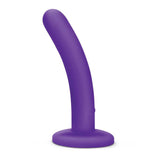 WhipSmart 5'' Slimline Rechargeable Vibrating Dildo - Purple 12.7 cm USB Rechargeable Dildo