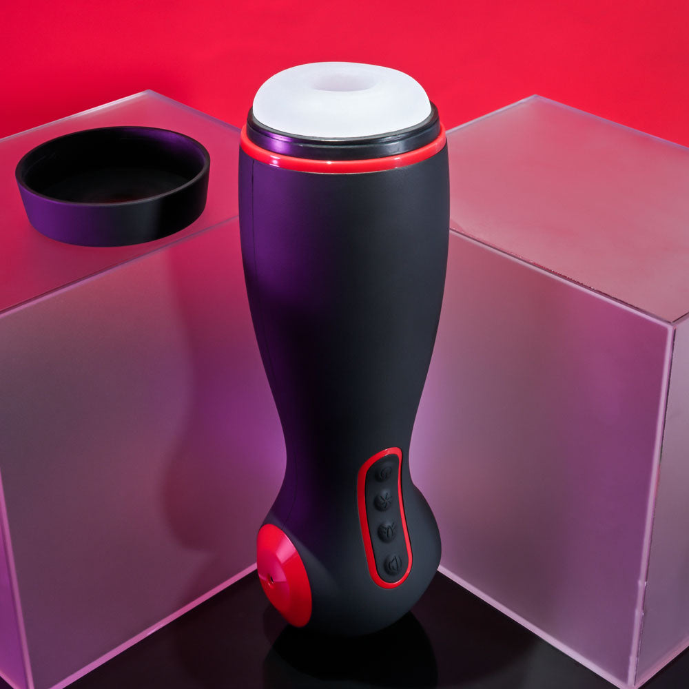 Zero Tolerance TIGHT SQUEEZE - USB Rechargeable Vibrating, Squeezing & Talking Stroker