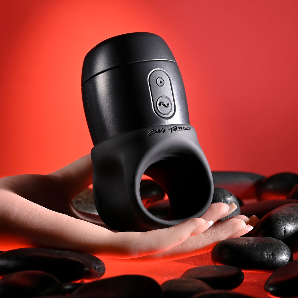 Zero Tolerance WET IT BE - Black USB Rechargeable Vibrating and Self Lubricating Stroker