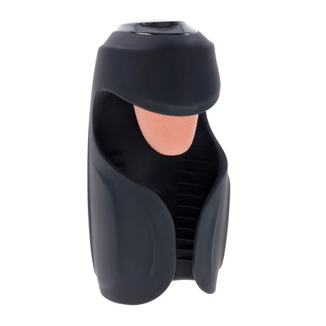 Zero Tolerance LICK THE TIP - Black USB Rechargeable Vibrating & Flicking Masturbator